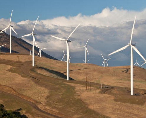 Wind farm, Overlooking Columbia River